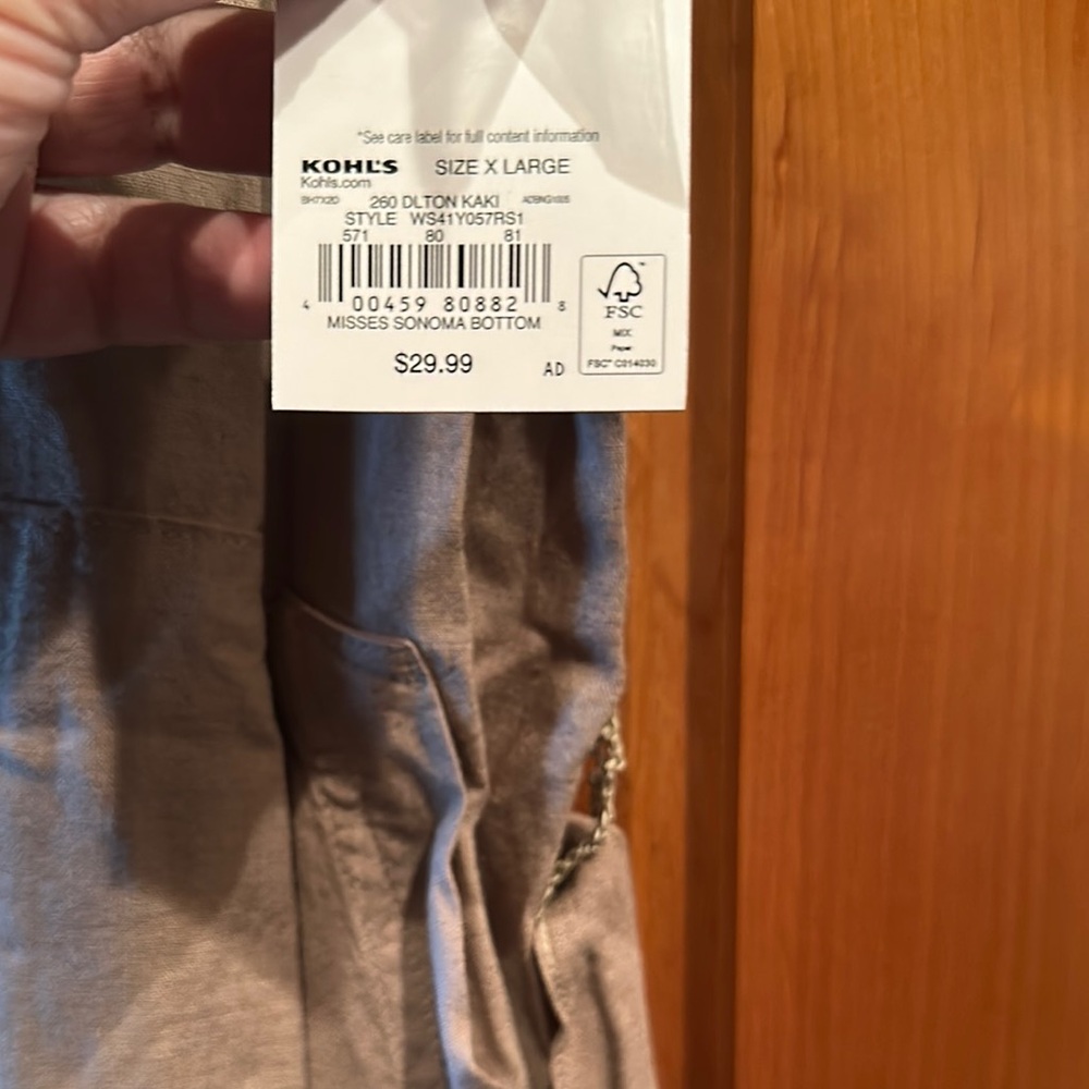 Sonoma Tan Buttoned Tie Front Mini Dress - Picture 4 of 7